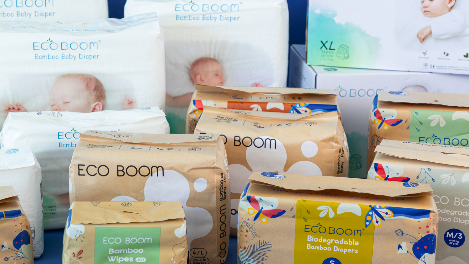 Kit Premium Bebebums – Pañales y toallitas Eco Boom