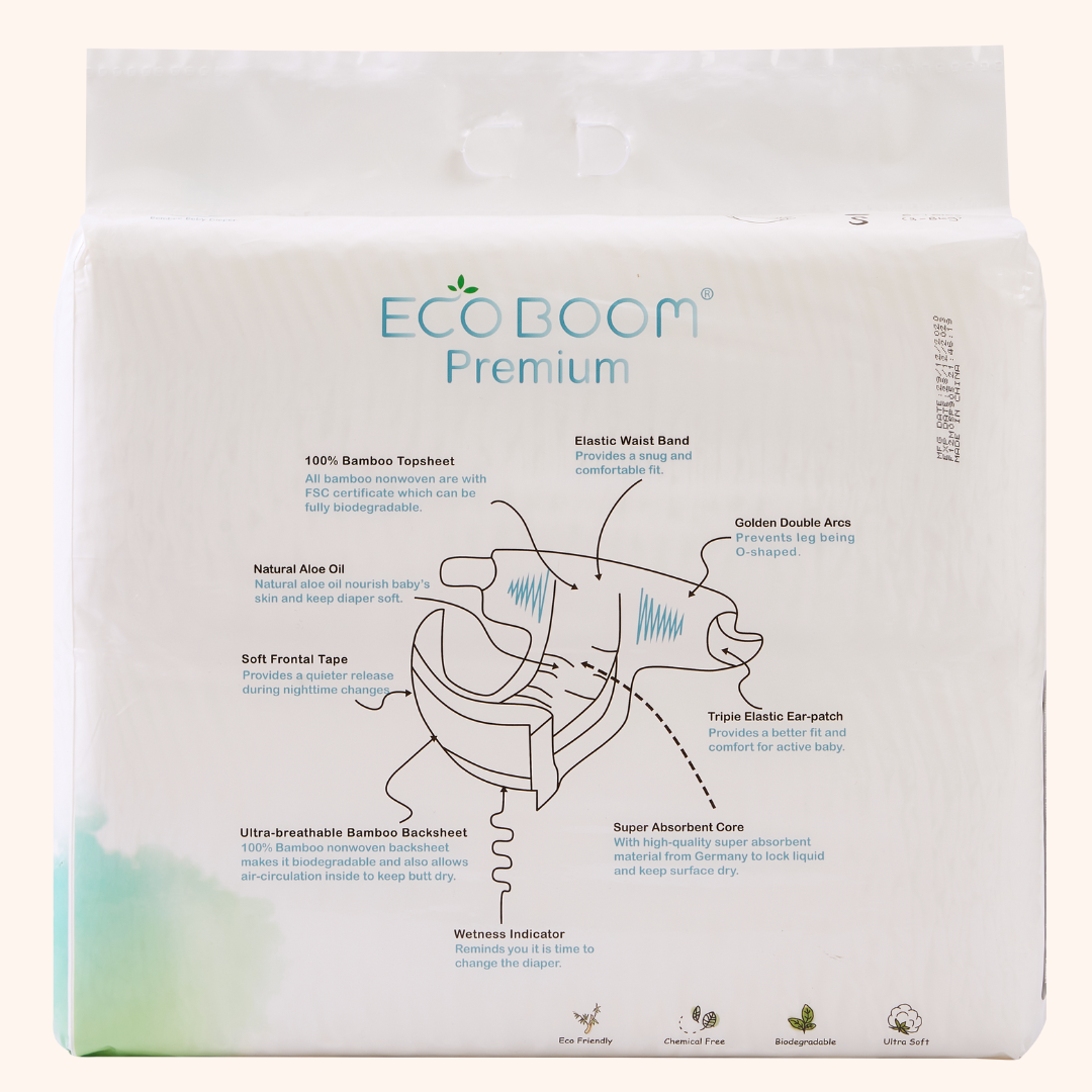 Pañales Premium Eco Boom – Caja Grande Bebebums