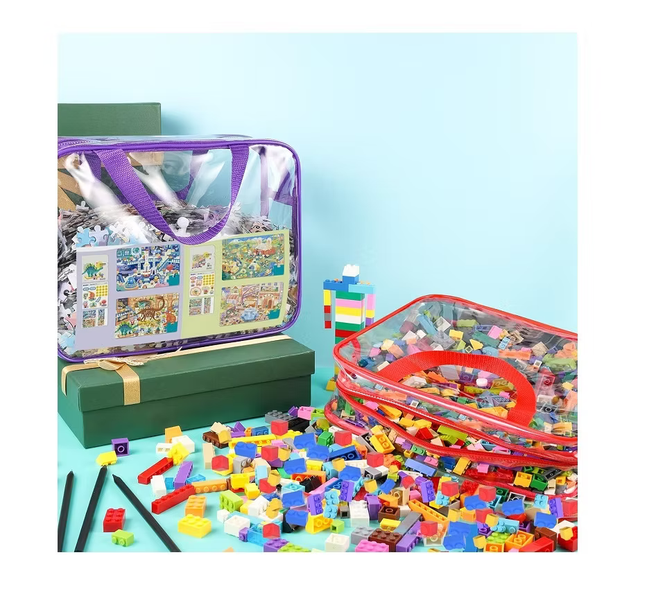 Bolsas transparentes para guardar juguetes. Set de 6