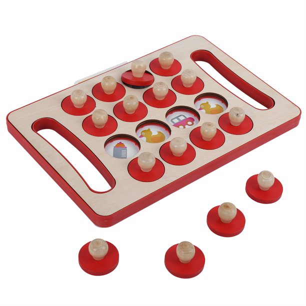 Juego de memoria visual en madera (3+)