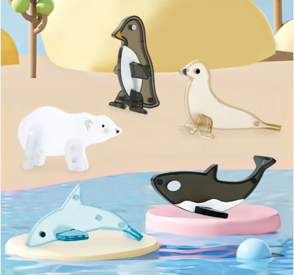 MAR - Set de 50 piezas magnéticas con animales del mar (2+)