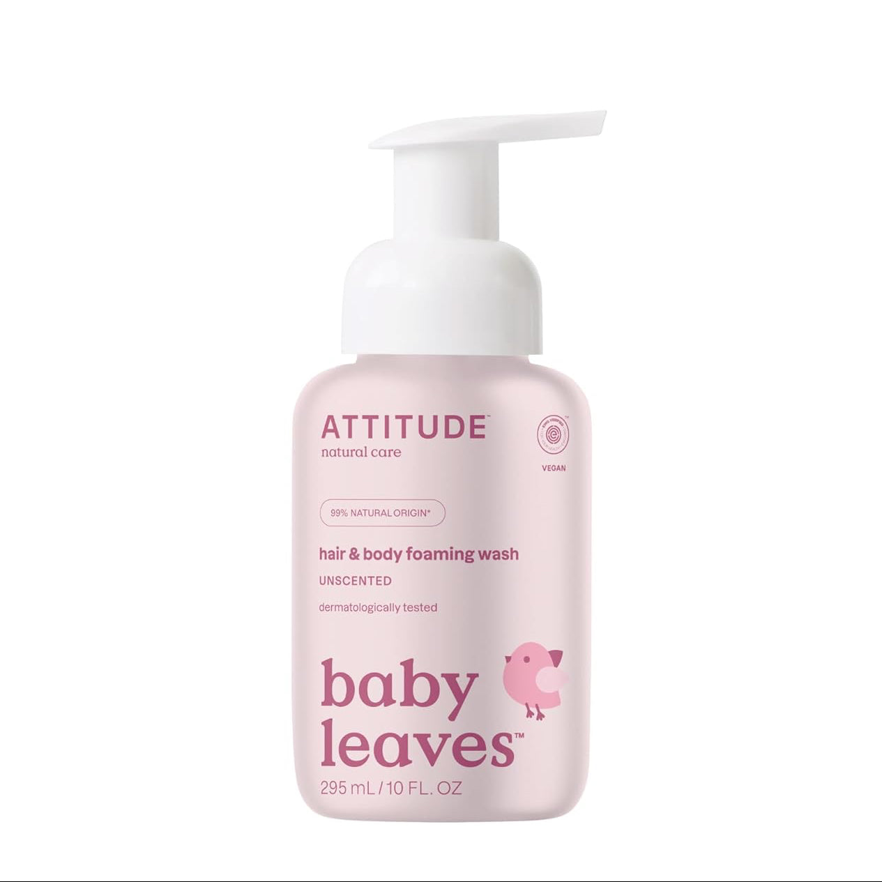 Shampoo y Gel de Baño para Bebé - Attitude Unscented - 10oz