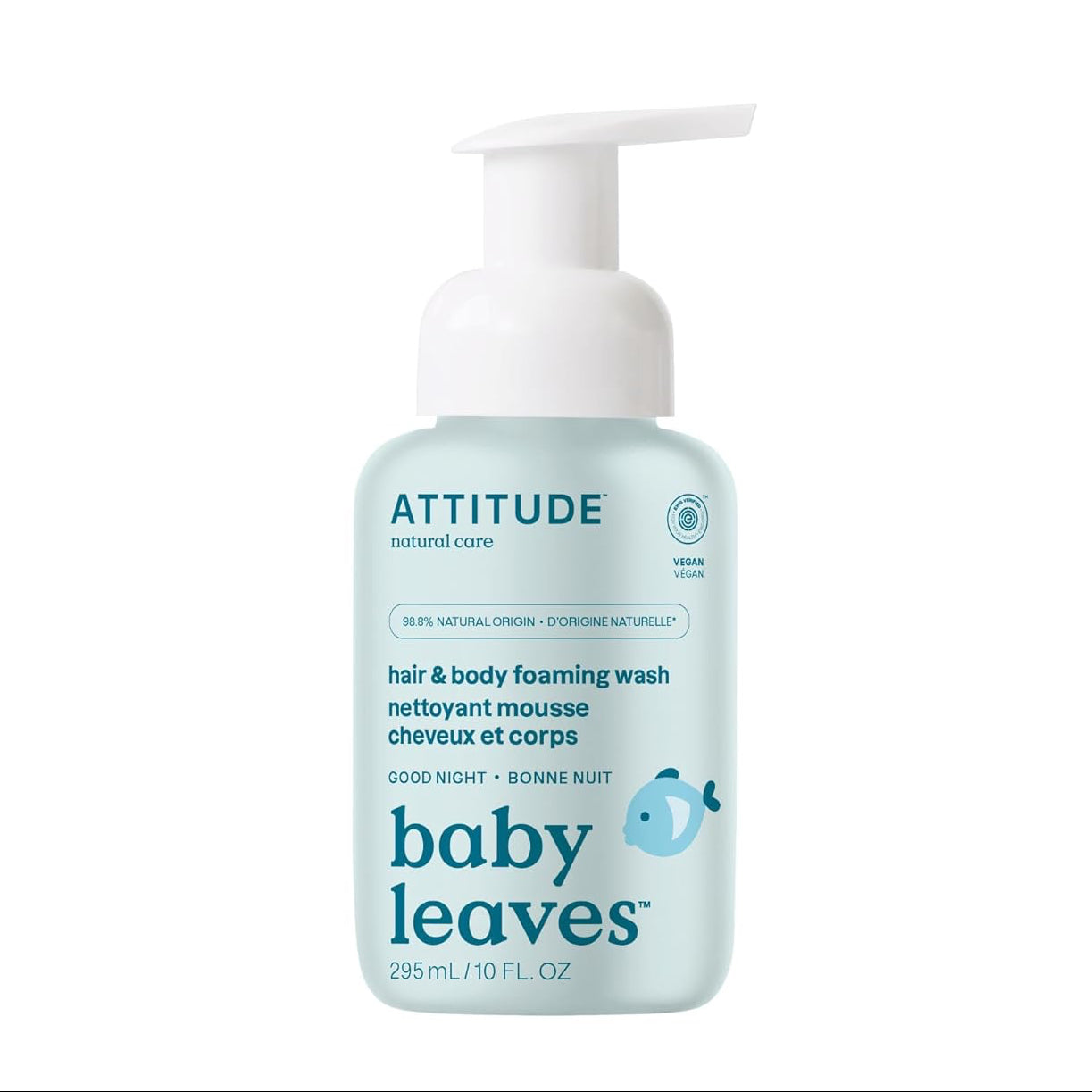 Shampoo y Gel de Baño para Bebé - Attitude Goodnight - 10oz