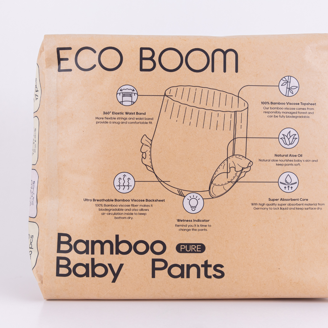 Pañales de Bambú Eco Boom Pants