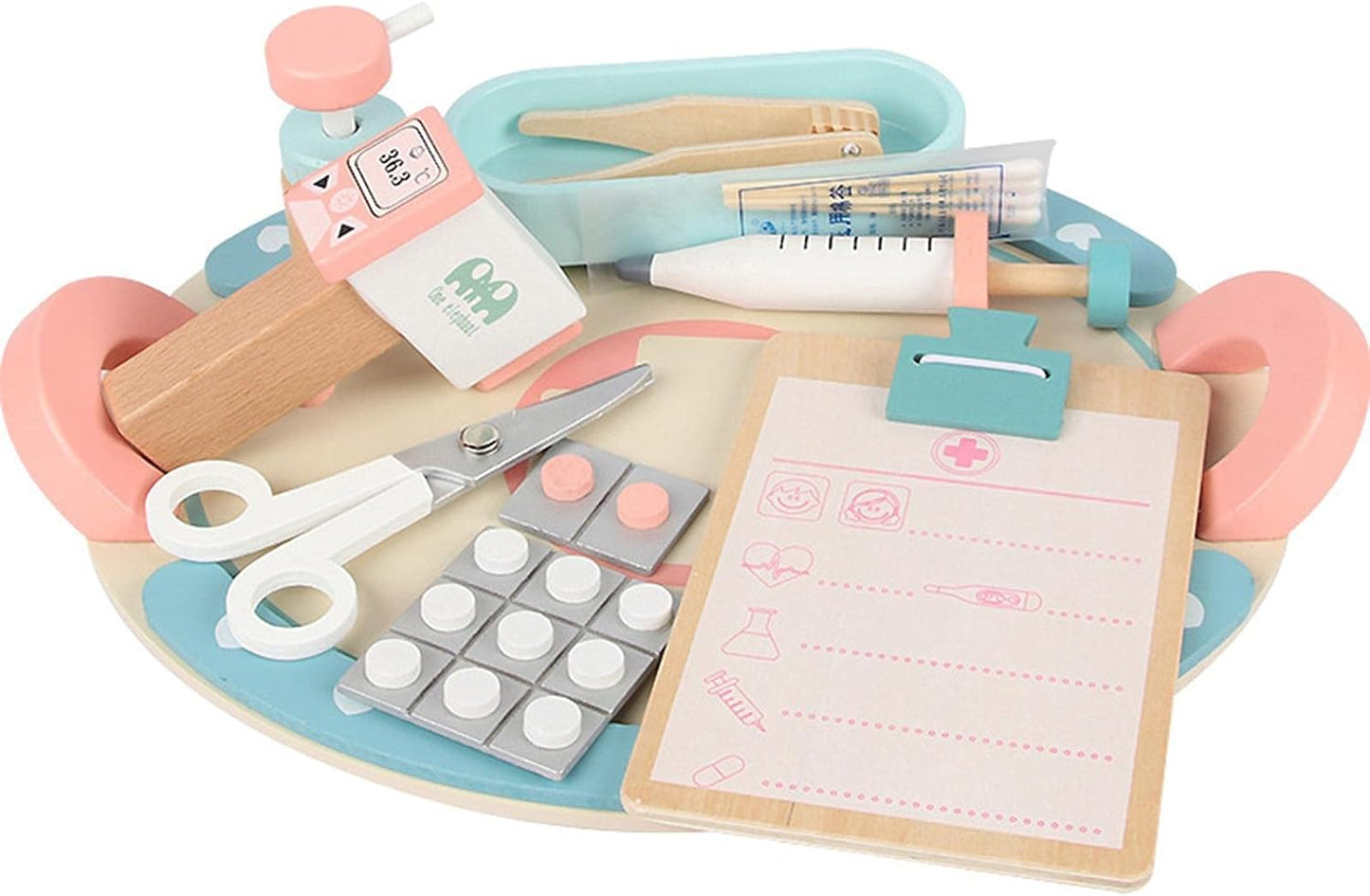 Juego de piezas de doctor/a en madera sólida (2+)