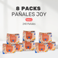STOCK+ Pañales JOY Eco Boom [Caja de 8 Packs]