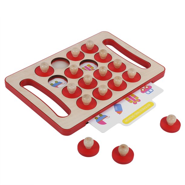 Juego de memoria visual en madera (3+)