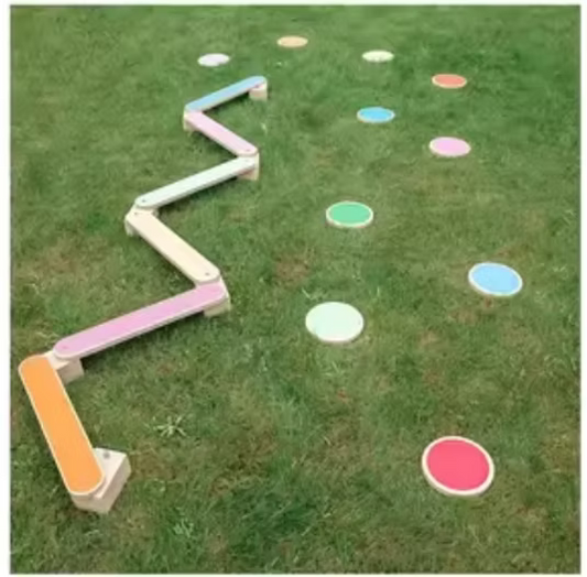 Juego de equilibrio de vigas de madera (3+)