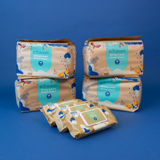 Kit Recién Nacido Joy Eco Boom Bebebums – Packs Pañales y Toallitas