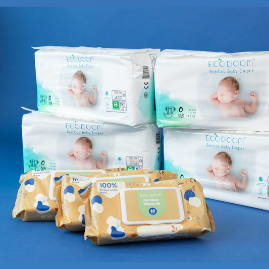 Kit Premium Bebebums – Pañales y toallitas Eco Boom