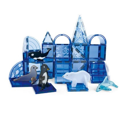 MAR - Set de 50 piezas magnéticas con animales del mar (2+)