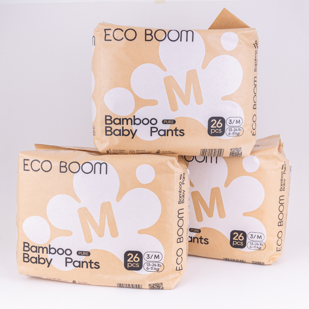 Pañales Eco Boom Pants – Estilo pull-up Bebebums