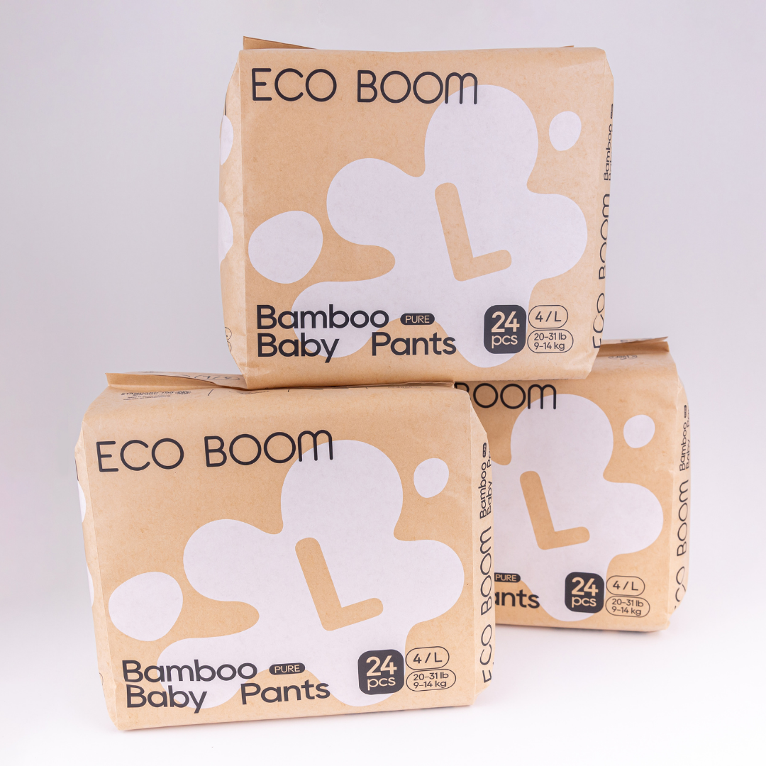 Pañales Eco Boom Pants – Estilo pull-up Bebebums