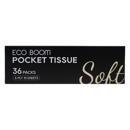 Caja de 36 packs de pañuelos biodegradables Eco Boom Bebebums