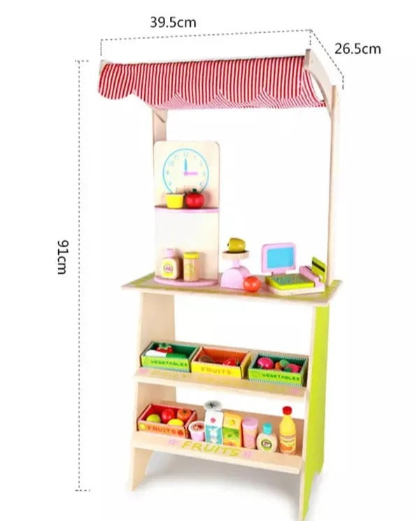 Mercadito Supermercado en tamaño real (3+)