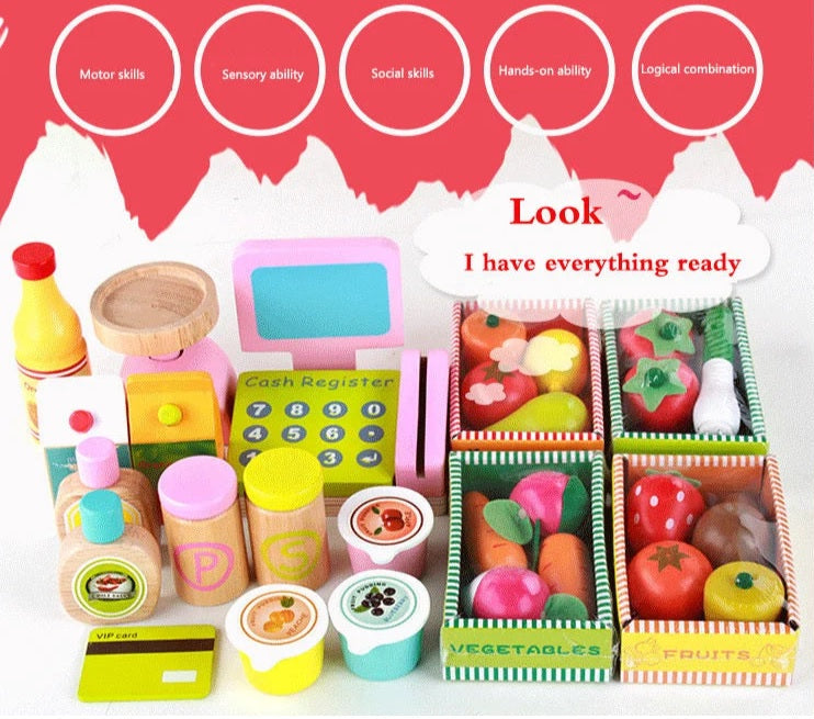 Mercadito Supermercado en tamaño real (3+)