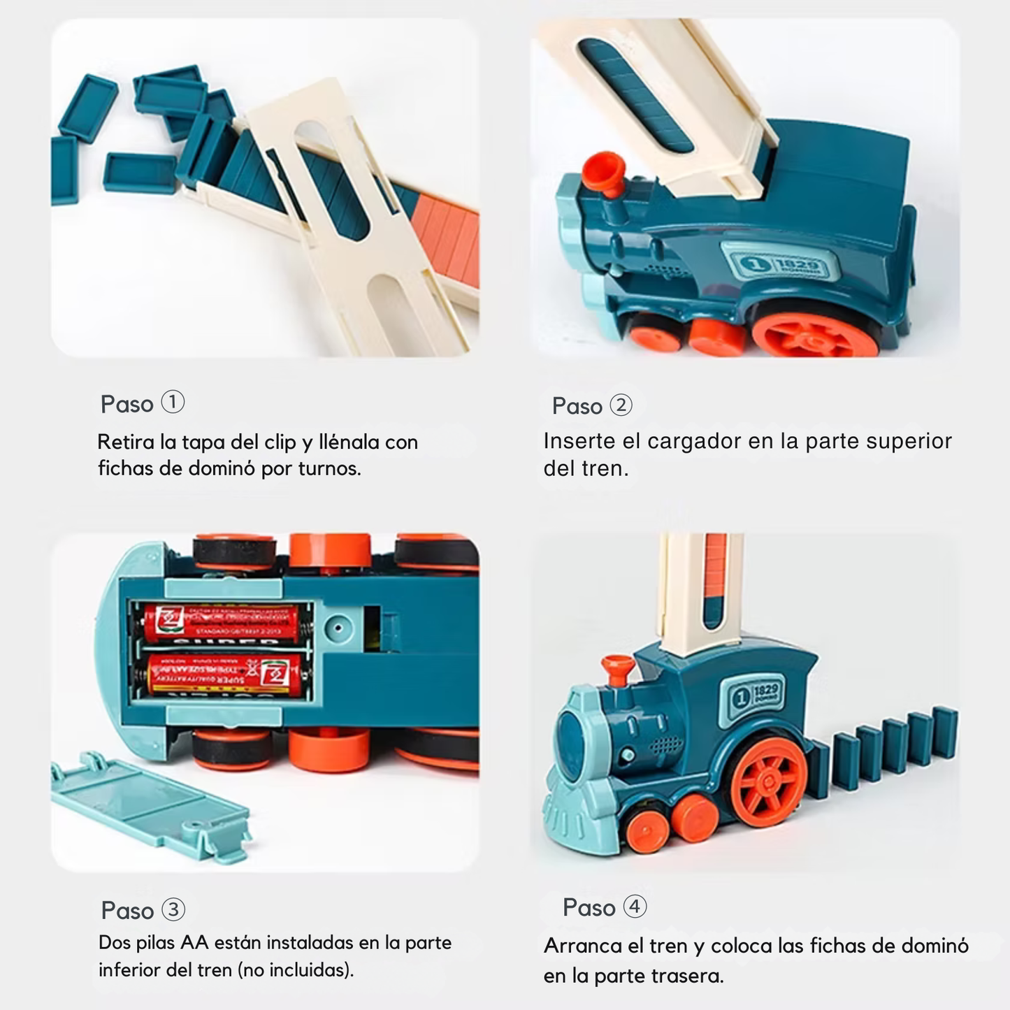Tren dispensador de dominós (3+)