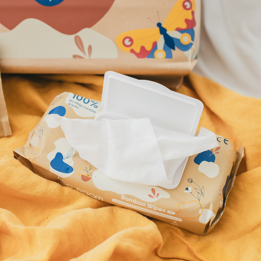 Toallitas húmedas biodegradables Eco Boom – Paquete de 4 Bebebums