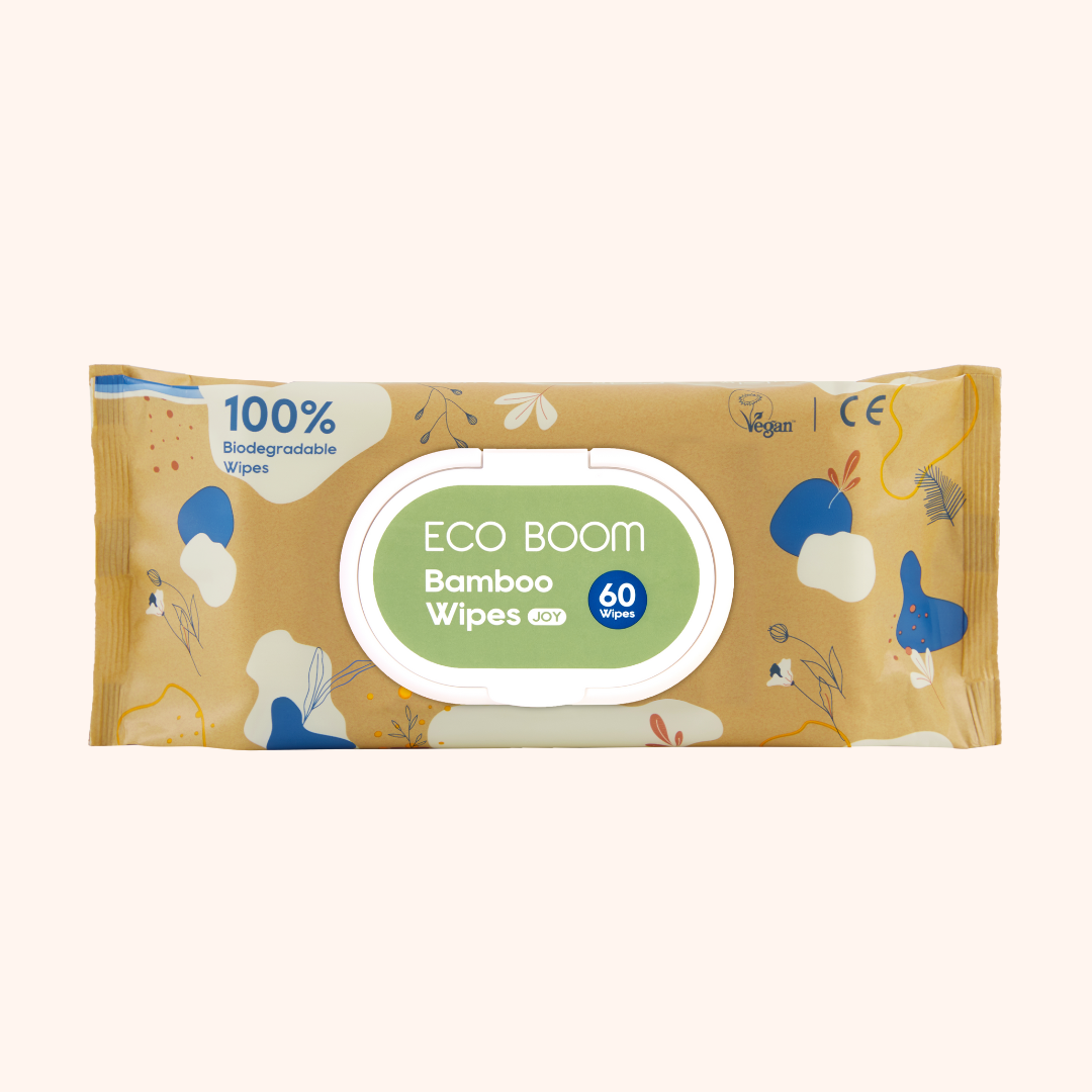 Toallitas húmedas biodegradables Eco Boom – Paquete de 4 Bebebums